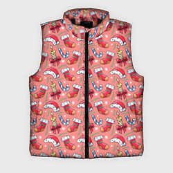 Мужской жилет Christmas pattern, цвет: 3D-черный