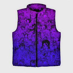 Мужской жилет Ахегао яркий градиент, цвет: 3D-черный