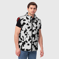 Мужской жилет Далматин - текстура, цвет: 3D-красный — фото 2