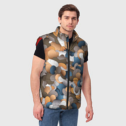 Мужской жилет Котики это жидкость, цвет: 3D-красный — фото 2