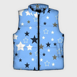Мужской жилет Звёзды на голубом фоне