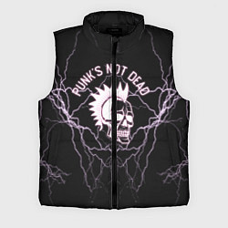 Мужской жилет Punks not dead череп и молнии
