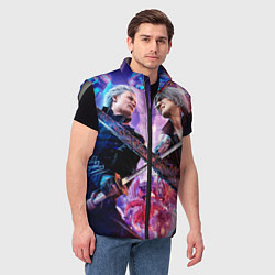 Мужской жилет Vergil vs Dante, цвет: 3D-светло-серый — фото 2