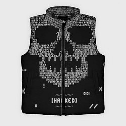 Мужской жилет Hacked skull, цвет: 3D-черный