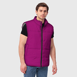 Мужской жилет Баклажановый радуга, цвет: 3D-светло-серый — фото 2