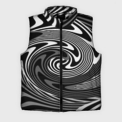 Мужской жилет Black and white abstract pattern, цвет: 3D-светло-серый
