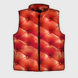 Мужской жилет Quilted furniture leather, цвет: 3D-черный