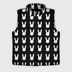 Мужской жилет Bunny pattern black, цвет: 3D-светло-серый