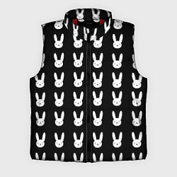 Мужской жилет Bunny pattern black, цвет: 3D-красный