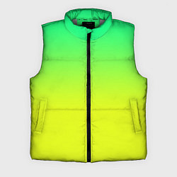 Мужской жилет Зелено-желтый градиент, цвет: 3D-светло-серый