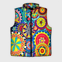Мужской жилет Психоделика калейдоскоп, цвет: 3D-черный