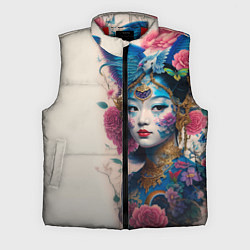 Мужской жилет Japan girl - tattoo - art, цвет: 3D-красный