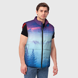 Мужской жилет Horizon landscape, цвет: 3D-красный — фото 2