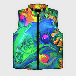 Мужской жилет Яркие всплески краски - импрессионизм
