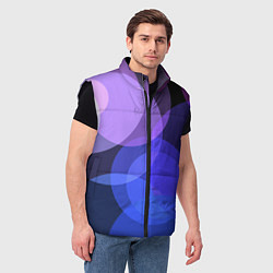 Мужской жилет Цветные диски, цвет: 3D-черный — фото 2