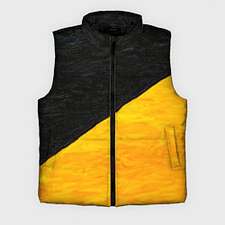 Мужской жилет Черно-желтые масляные краски, цвет: 3D-черный