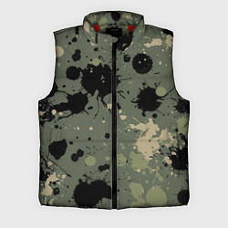 Мужской жилет Камуфляж из клякс, цвет: 3D-красный