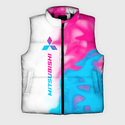Мужской жилет Mitsubishi neon gradient style: по-вертикали