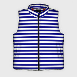 Мужской жилет Тельняшка синяя ВМФ, цвет: 3D-красный