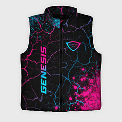 Мужской жилет Genesis - neon gradient: надпись, символ, цвет: 3D-черный