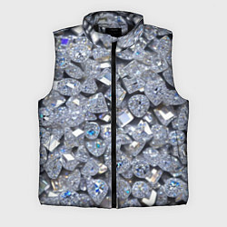 Мужской жилет Россыпь бриллиантов, цвет: 3D-черный