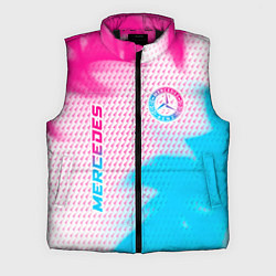 Мужской жилет Mercedes neon gradient style: надпись, символ