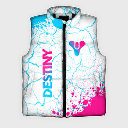 Мужской жилет Destiny neon gradient style: надпись, символ, цвет: 3D-черный
