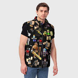 Мужской жилет Роблокс и его персонажи, цвет: 3D-черный — фото 2