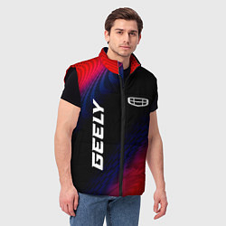 Мужской жилет Geely красный карбон, цвет: 3D-черный — фото 2