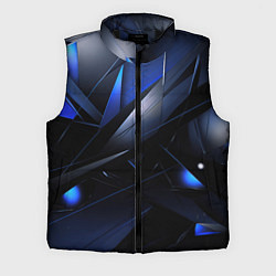 Мужской жилет Blue black background, цвет: 3D-черный