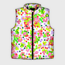 Мужской жилет Разноцветное конфетти на белом