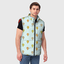 Мужской жилет Полёт на шаре, цвет: 3D-красный — фото 2