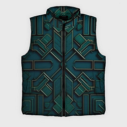 Мужской жилет Металлический паттерн, цвет: 3D-черный