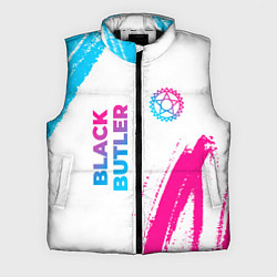 Мужской жилет Black Butler neon gradient style: надпись, символ