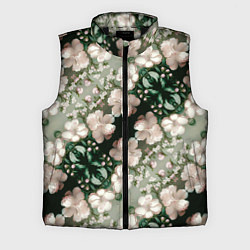 Мужской жилет Нежные розовые цветочки, цвет: 3D-черный