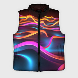 Мужской жилет Неоновые фиолетовые волны