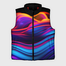 Мужской жилет Яркие неоновые волны