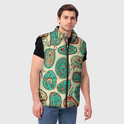 Мужской жилет Бактерии, цвет: 3D-черный — фото 2