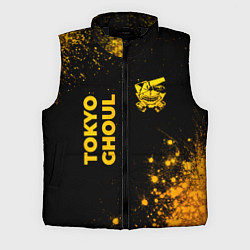 Мужской жилет Tokyo Ghoul - gold gradient: надпись, символ