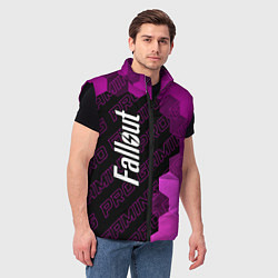 Мужской жилет Fallout pro gaming: по-вертикали, цвет: 3D-черный — фото 2