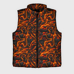 Мужской жилет Огненная лава, цвет: 3D-черный