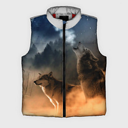 Мужской жилет Волки на севере, цвет: 3D-красный