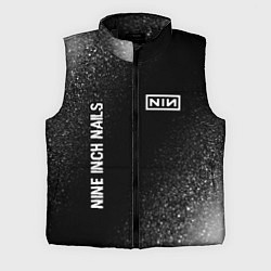 Мужской жилет Nine Inch Nails glitch на темном фоне: надпись, си, цвет: 3D-черный