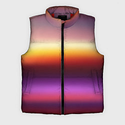 Мужской жилет Закат, абстрактные полосы с размытием, цвет: 3D-красный