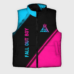 Мужской жилет Fall Out Boy - neon gradient: надпись, символ