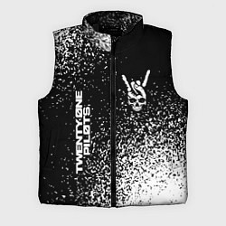 Мужской жилет Twenty One Pilots и рок символ на темном фоне