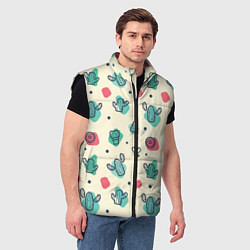 Мужской жилет Cactus life, цвет: 3D-черный — фото 2