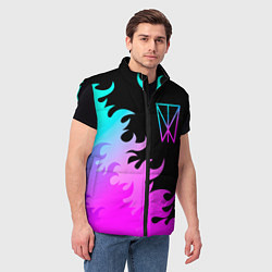 Мужской жилет Within Temptation неоновый огонь, цвет: 3D-черный — фото 2