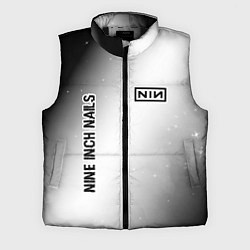 Мужской жилет Nine Inch Nails glitch на светлом фоне: надпись, с