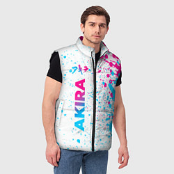 Мужской жилет Akira neon gradient style: по-вертикали, цвет: 3D-черный — фото 2